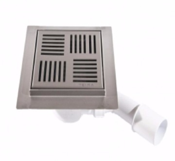 Kratka prysznicowa odpływ LINEA 200x200 połysk 695