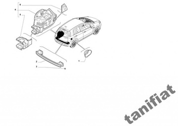 FIAT PUNTO GRANDE ALFA ROMEO MITO VÝZTUHA ZADNÍ