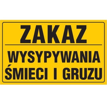 TABLICA INFORMACYJNA 20x33CM OSTRZEGAWCZA RÓŻNE 12