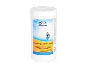 Chlor Duże Tabletki Multifunkcyjne do Basenu Jacuzzi Spa Chemoform 200g 1kg