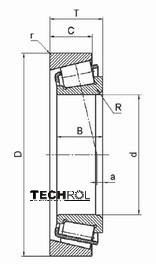 33008 ПОДШИПНИК КОНИЧЕСКИЙ 40x68x22,00 мм F-ra НДС