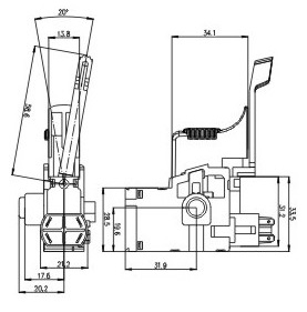 ПЕРЕКЛЮЧАТЕЛЬ ВКЛ/ВЫКЛ BOSCH GBH 2-24 DSR RLE GBH2SR