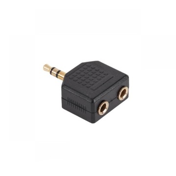 Przejściówka Adapter 2 x Jack 3,5mm F Jack 3,5mm M