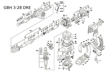 Молотковый выключатель Bosch GBH 3-28 DRE/DFR,GBH 4-32DFR