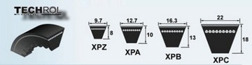 РЕМЕНЬ ЗУБЧАТЫЙ РЕМЕНЬ КЛИНОВЫЙ XPB 1450 ЗУБЧАТЫЙ