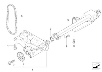 Колесо масляного насоса BMW E53 E70 E71 X5 X6 E83 X3 3.0d