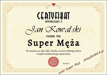 Mąż na medal Pantofle - super prezent dla Niego 40