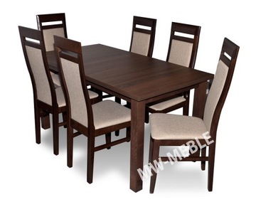 Stół 150x80/190 + 6 Krzeseł W Super Cenie! SPRAWDŹ