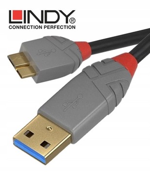 КАБЕЛЬ USB 3.0 A — MICRO B LINDY 36767 КАБЕЛЬ 2 м