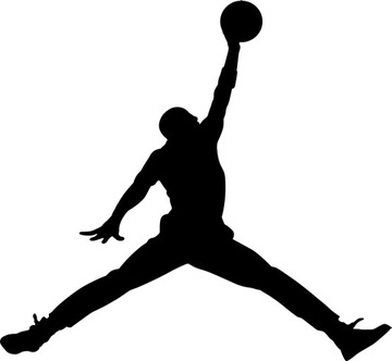 MICHAEL JORDAN - LOGO wielka naklejka 100 cm