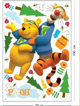 Naklejki Kubuś Puchatek Tygrysek POOH naklejka BIG