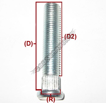 SZPILKI WBIJANE do PIASTY 12x1,5 12,2 HONDA Rover