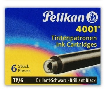 СТАНДАРТНЫЕ КАРТРИДЖИ PELIKAN PEN, ЧЕРНЫЕ