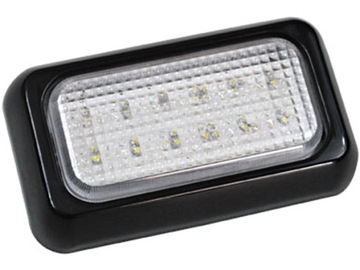 uniwersalna Lampa LED 18 SMD 10cm biała zimna 12v 24v zewnętrzna wewnętrzna