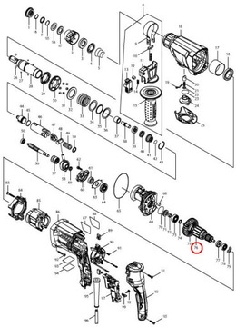 MAKITA HR2300 РАБОЧЕЕ КОЛЕСО 515354-7