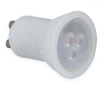 Żarówka LED MR11 GU10 3W 35mm Zimna CERAMICZNA