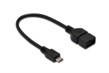 ASM KABEL OTG microUSB -USB A adapter host 20cm