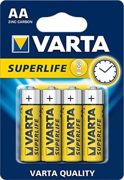 VARTA 4 szt SUPERLIFE LR6 cynkowo-węglowe AA