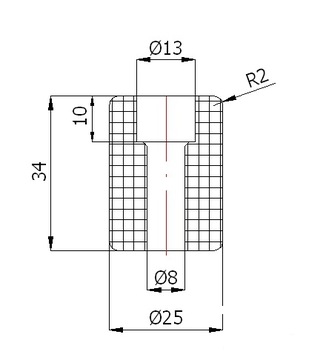 fi 25 РОЛИК ДЛЯ ВОРОТ С РУЧКОЙ ДЛЯ ВОРОТ