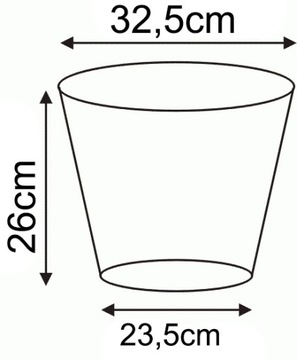 Горшок детский 32,5х26 - 15л