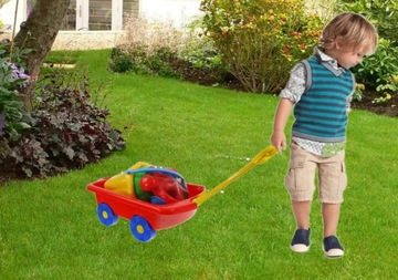 POLSKI Wózek z rączką Taczka do piasku piaskownica