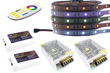 ZESTAW taśma LED RGB 5050 Mi-Light PREMIUM 4Z 25m