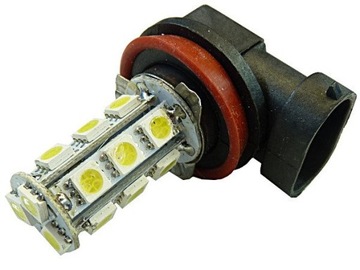 żarówka LED H11 18 SMD ekonomiczna dzienne DRL 12V