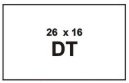 taśma do metkownic metki 26x16 DT BIAŁA 50 rolek