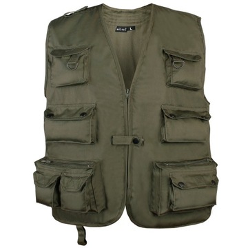фото ориг. №2, Miles-tec vest fishing hunting sleeveless olive left