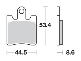 ТОРМОЗНЫЕ КОЛОДКИ YAMAHA FJR 1300 06-14 ПЕРЕДНИЕ