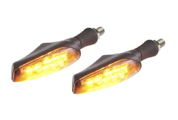 LED Kierunkowskazy M8 czarne 2 szt motocykl cafe