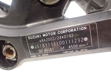 Рамка с документами Suzuki SV 650 2006 г.