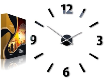 Большие настенные часы - MCK-BLACK-XXL- ModernClock