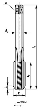 Ручной кран М4, трехсекционный CS DIN 352