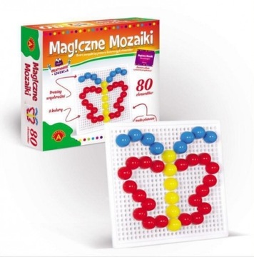 MAGICZNE MOZAIKI 80 elementów ALEXANDER 3+