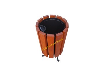 БИН для мусора, городской сад, парк, улица, деревянный мусорный бак