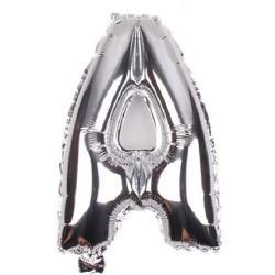 Balon LITERA BALONY FOLIOWE SREBRNE 40 CM