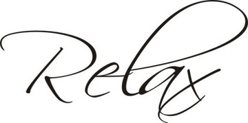Napis na ścianę naklejka relaks - Relax - 73