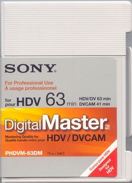 Kaseta PHDVM63DM SONY Master 63min HD DVCAM WaWa