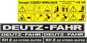 НАКЛЕЙКИ Deutz-Fahr KH 2.52 KS 5.20 2.33 2.44 6.80