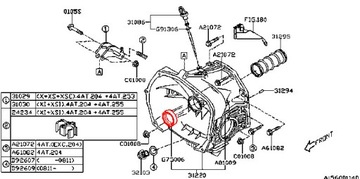 САЛЬНИК ВАЛА СЦЕПЛЕНИЯ ТРАНСМИССИИ SUBARU