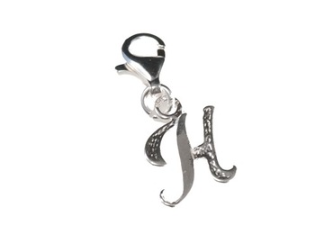 CHARMS litera SREBRO 925 H literka do bransoletki