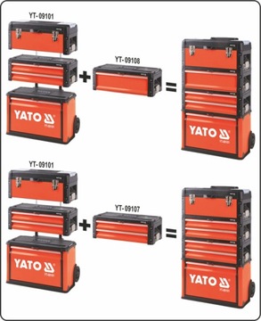 МОДУЛЬНАЯ ТЕЛЕЖКА ДЛЯ ИНСТРУМЕНТАЛЬНОГО ШКАФА YATO ДЛЯ МАСТЕРСКОЙ