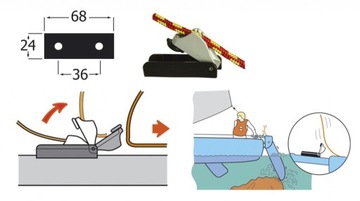 Шип Clamcleat CL257 рифленый 4-6 мм