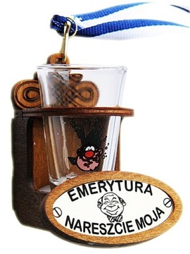 KIELISZEK EMERYTA z okazji emerytury PREZENT