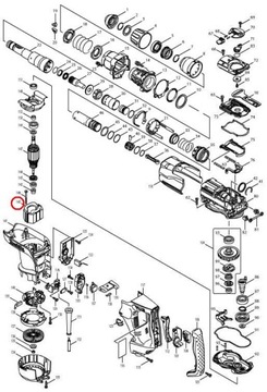 СТАТОР MAKITA HR4001C HR4011C HR4003C 625758-6