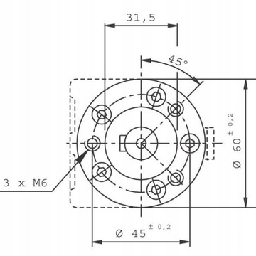 Silnik hydrauliczny orbitalny SMM40 16mm 2,2KW