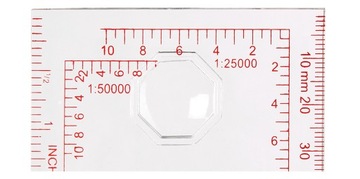 Kompas Mapowy Mil-Tec Kartograficzny Linijka Lusterko Przeźroczysty