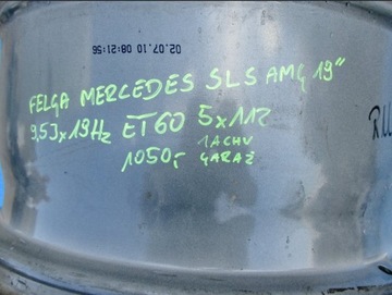 MERCEDES SLS AMG DISK 19 ET60