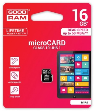 KARTA PAMĘCI GOODRAM 16 GB 16GB CLASS 10 XX7